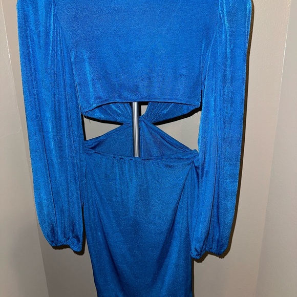 Princess Polly Royal Blue Long Sleeve Dress - Picture 3 of 9